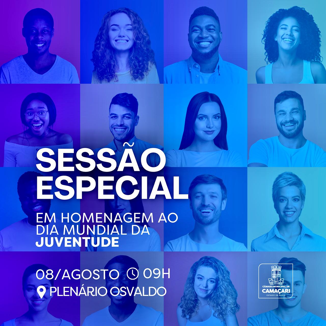 Câmara realizará Sessão Especial em homenagem ao Dia Mundial da Juventude